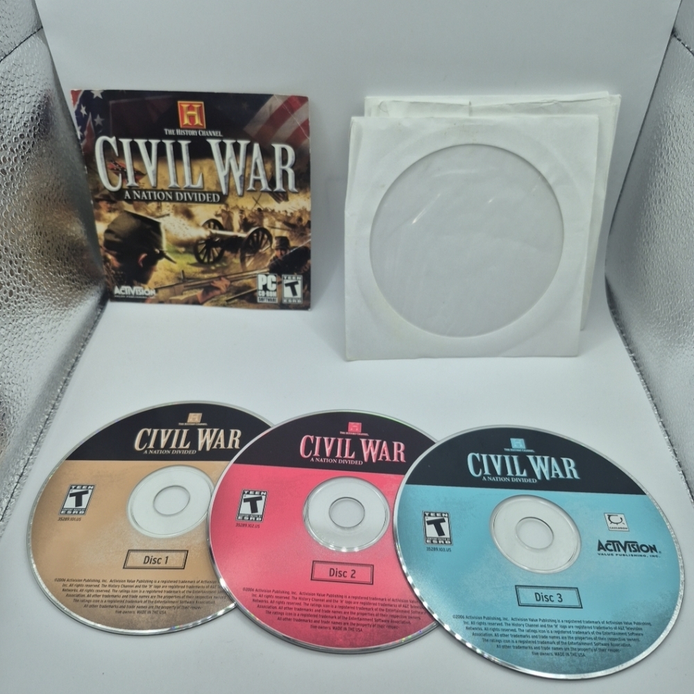 Civil War: A Nation Divided Activision The History Channel (3 Disc) PC
